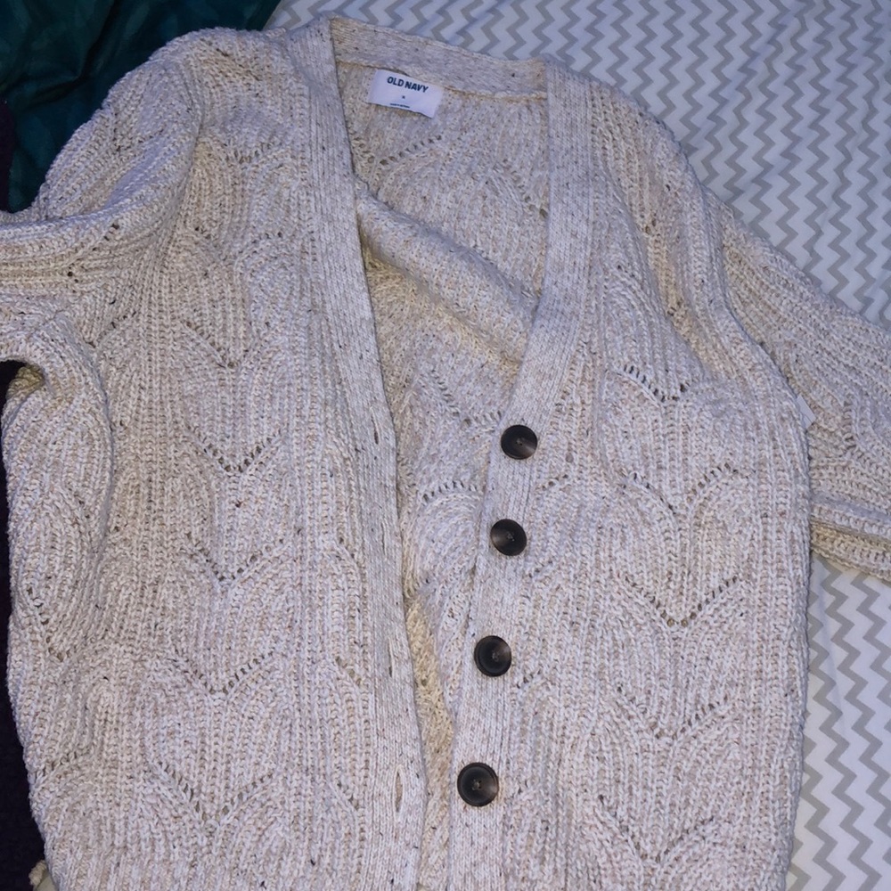 Knit button up cardigan sweater
